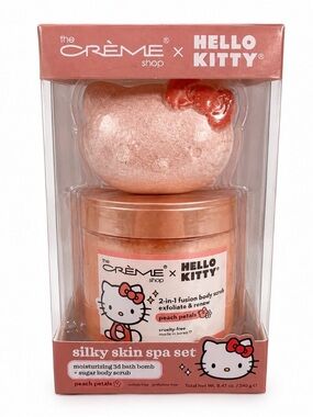 The Crème Shop x Hello Kitty Peach Silky Skin Spa Set